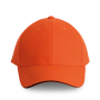 Orlando - 6 panel cap Spicy Orange / Dark Grey One Size Orlando - 6 panel cap Spicy Orange / Dark Grey One Size