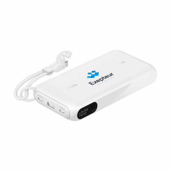 Belkin BoostCharge Powerbank 20K with Display - wit Belkin BoostCharge Powerbank 20K with Display - wit