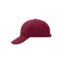 6 Panel Raver Cap Laminated burgundy one size