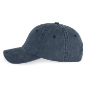 Agewassen uniseks cap Washed Navy Blue One Size