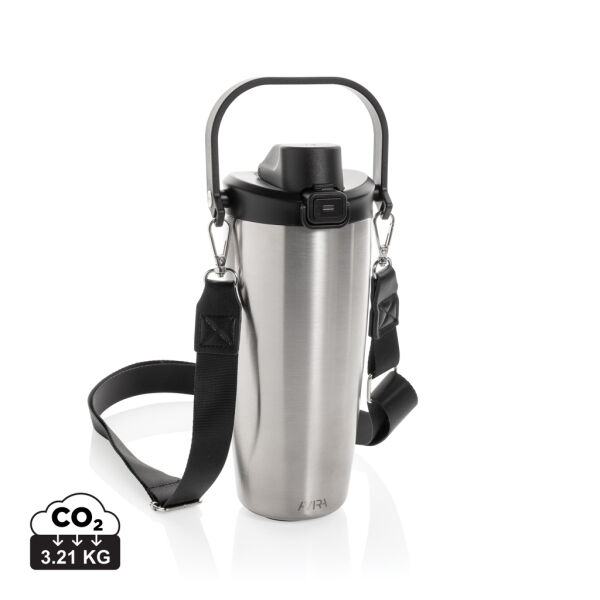Avira Ayala RCS R-RVS duosip afsluitbare crossbody tumbler, zilver Avira Ayala RCS R-RVS duosip afsluitbare crossbody tumbler, zilver