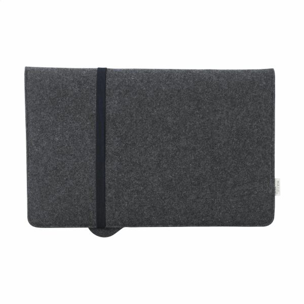 Recycled Felt & Apple Leather Laptop Sleeve 15/16" - schwarz Recycled Felt & Apple Leather Laptop Sleeve 15/16" - schwarz