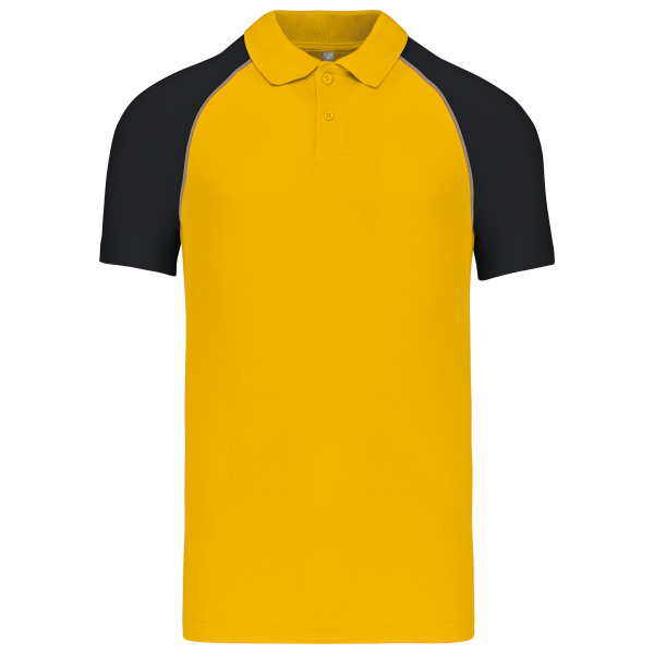 Polo baseball Yellow / Black XL Polo baseball Yellow / Black XL