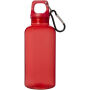 Oregon 400 ml waterfles van RCS-gecertificeerd gerecycled plastic met karabijnhaak - Rood