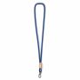 Polyester koord-keycord met bamboe plaatje