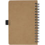 Cobble A6 wire-o gerecycled kartonnen notitieboek met steenpapier - Naturel