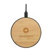 Bamboo 15W Wireless Fast Charger draadloze snellader - zwart