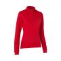 Poloshirt met lange mouw | stretch | dames - Rood, XS