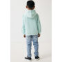 IQONIQ Yengo kids recycled katoen hoodie met steekzakken, crushed mint (34)