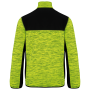 Gerecycled herenjasje in polytricot Fluorescent Yellow Melange / Black 5XL