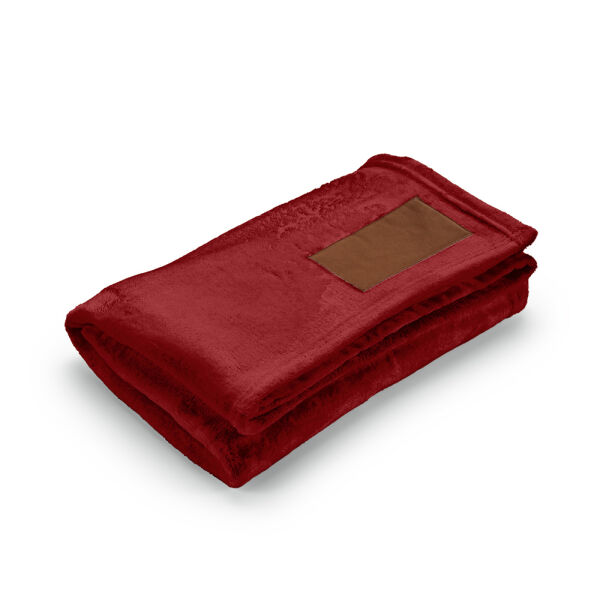 Fleece deken Van Eyck | rPET | 160×120 cm | Met PU label | Bourgondië Fleece deken Van Eyck | rPET | 160×120 cm | Met PU label | Bourgondië