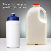 Baseline gerecyclede sportfles van 500 ml - Wit/Blauw Baseline gerecyclede sportfles van 500 ml - Wit/Blauw