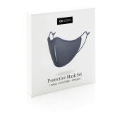 XD DESIGN Protective Mask Set, donkerblauw, blauw
