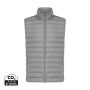 Iqoniq Meru heren gerecycled polyester bodywarmer, zilvergrijs (S)