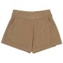 Ecologische badstof damesshort cream coffee XL