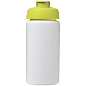 Baseline® Plus grip 500 ml sportfles met flipcapdeksel - Wit/Lime Baseline® Plus grip 500 ml sportfles met flipcapdeksel - Wit/Lime