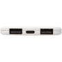 Slender slanke dubbele powerbank van 4000 mAh - Wit