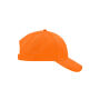Brushed 6 Panel Cap orange one size