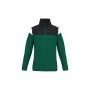 Kinder trainingsjasje met rits Dark Green / Black 4/6 jaar