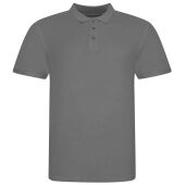 AWDis The 100 Cotton Piqué Polo Shirt, Charcoal, 3XL, Just Polos