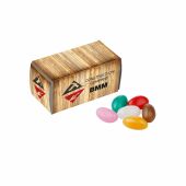 Container doosje gevuld met snoep, Wit, Jelly beans