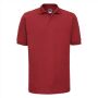 RUS Hardwearing Polycotton Polo, Bright Red, XS