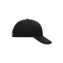 6 Panel Cap Laminated black one size