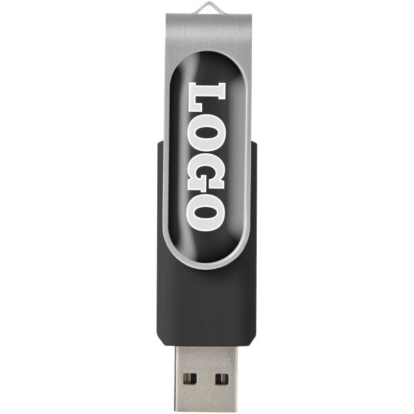 Rotate USB 3.0 met doming - Zwart - 16GB