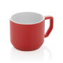 Keramische moderne mok 350 ml, rood