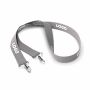 Polyester Pantone-gematchte zeefdruk keycord met 2 clips