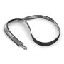 Polyester keycord met reflecterende overlay Polyester keycord met reflecterende overlay