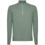 Estambul herensweater met lange mouwen en halve rits - Laurel green - S