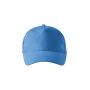 Cap unisex 5P azure blue adjustable