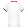 Dames-sportpolo White / Red / Sporty Royal Blue S