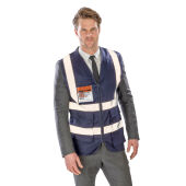 Heavy Duty Polycotton Security Vest - Black - S
