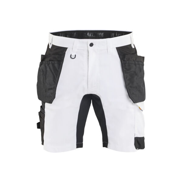 Schildersshort met stretch en gereedschapszakken
