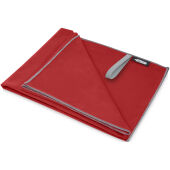 Pieter ultra lichtgewicht en sneldrogende handdoek van gerecycled PET 130 x 80 cm - Rood