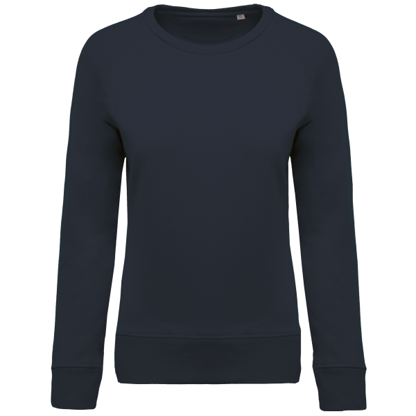 Damen Sweatshirt BIO-BAUMWOLLE Rundhalsausschnitt Raglanärmel