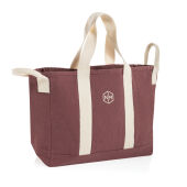 BEAU AWARE™ strandtas van 400gsm gerecycled canvas, maroon BEAU AWARE™ strandtas van 400gsm gerecycled canvas, maroon