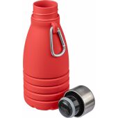 Siliconen opvouwbare drinkfles Erin 550 ml rood