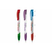 Balpen Apollo combi - Wit/transparant / Fluor assorti