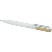 Blanca balpen van gerecycled aluminium (zwarte inkt) - Wit