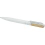 Blanca balpen van gerecycled aluminium (zwarte inkt) - Wit