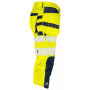 6577 3/4 pant stretch Yellow/Navy D120