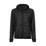 Women´s Hybrid-Stretch Hooded Jacket black/black S