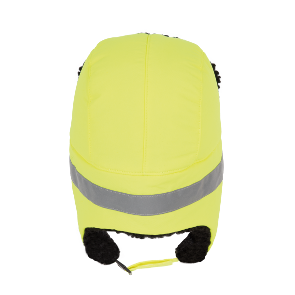 Gewatteerde pet met oorkleppen Fluorescent Yellow One Size Gewatteerde pet met oorkleppen Fluorescent Yellow One Size