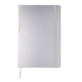 A5 hardcover notitieboek, zilver