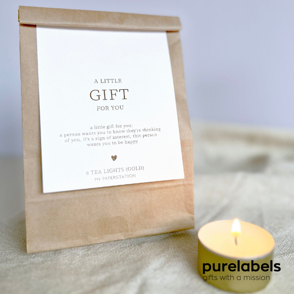 Cadeautje personeel waxinelichtjes | Thema for you | Bedankt cadeau