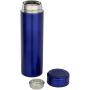 Taylor 450 ml double wall stainless steel flask with tea strainer - Blue