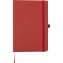 Gerecycled bioafval en kartonnen notitieboek A5 Gertrud rood